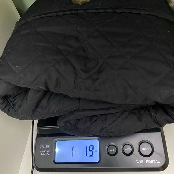 Chicos Quilted Jacket Womens 3 XL Black Button Up Pockets Lightweight Classic - Picture 9 of 9